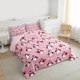 thumbnail image 3 of Manfei Cartoon Penguin 3 Pieces Queen Comforter Set for Teens Boys Girls,Happy Winter Ultra Soft Bedding Sets,Cute Wildlife Bedding Comforter Set,Super Cozy Room Decor,Reversible, 3 of 8