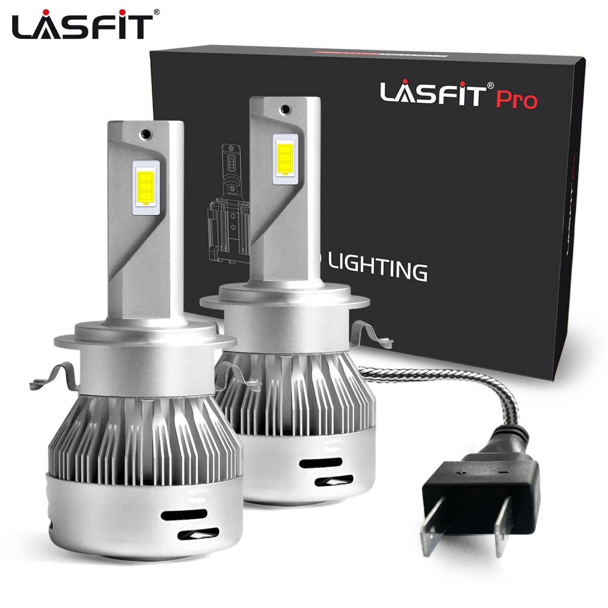 Lasfit H7 LED Headlight Bulbs, Custom for Mercedes Benz Volkswagen Tiguan,  Plug & Play, 60W 6000LM 6000K，2 Bulbs - Walmart.com