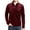Wine, variant on Fesfesfes Blouse Shirt for Men Outdoor Long Sleeve Zipper Turtleneck Shirts Solid Sweatshirts Bottoming Shirts Tops T-Shirts On Sale