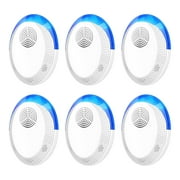 6 Pack Ultrasonic Pest Repeller, Mice Repellent Plug-ins Electronic Pest Roach Spider Insect Rodent Repellent