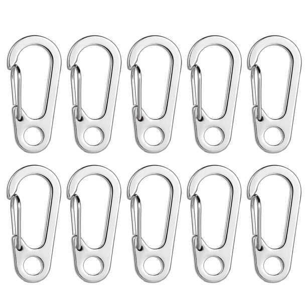 10 unids D Mosquetones con forma de escalada Hebillas multifuncionales Mochila Hebillas