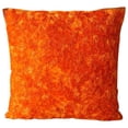 thumbnail image 1 of Orange Accent Pillows, Abstract Ribbon Textured Pillows Cover, Throw Pillow Covers 20x20 inch (50x50 cm), Solid Modern Cushion Covers, Square Silk Halloween Decorations - Orange Peel, 1 of 4