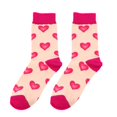 thumbnail image 4 of EnJoCho Unique Fashion Mid-Calf Socks For Ladies Autumn Winter Valentines Heart Weaving Plush Warm Coral Plush Home Socks Trend-Setting Women'S Ankle Socks, 4 of 4