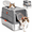 Gray, variant on Lethargic Fully Enclosed Dog Proof Litter Box, 19.69 x 14.17 x 14.96 in Stainless Steel and ABS Cat Box for Indoor Cats