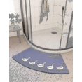 thumbnail image 1 of Mott 50 Fast Drying Corner Shower Mat Non Slip Curved Bath Mat For Circular Shower Soft Absorbent Sector Carpet For Bathroom Comfotable Footmatpad Pin, 1 of 5