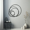 thumbnail image 3 of LaModaHome Exclusive Hoops Metal Wall Art – Durable & Artistic Metal Wall Art for Home and Office Decor, Perfect for Any Interior Design Aesthetic, 3 of 5