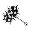 thumbnail image 5 of Vibrating Tongue Ring Stud Barbell Stainless Steel Body Piercing Jewelry, 5 of 5