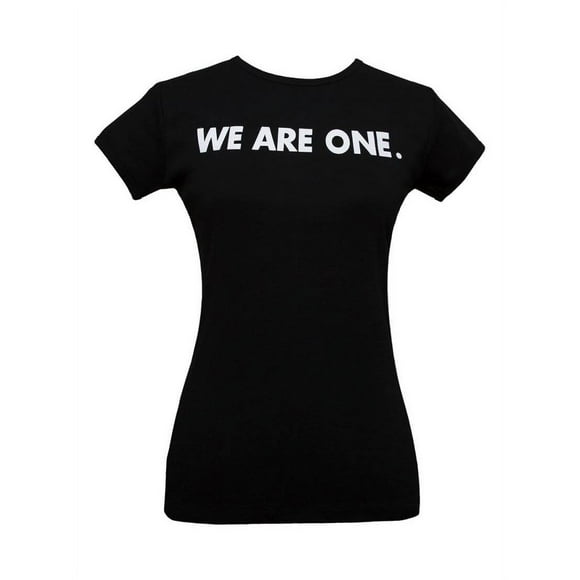 Womens We Are One Black Short-Sleeve T-Shirt, L