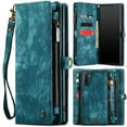 thumbnail image 2 of Case for Samsung Galaxy Note 10 Wallet Cover Trifold with Tpu Pc Handmade Leather Zipper Detachable Card Holder Strong Magnetic, 2 of 5