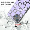 thumbnail image 6 of MYBAT Pro Mood Series MagSafe Case for Apple iPhone 14 Plus (6.7) - Retro Purple Floral Stylish Glitter Shockproof Protective Cover for Women Girls Cute Phone Case, 6 of 6