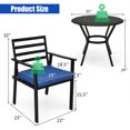thumbnail image 2 of Gymax 5PCS Patio Table à Manger et Chaise Ensemble Extérieur Coussiné Ensemble de Conversation, 2 of 10
