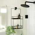 Umbra Cubiko Two Shelf Shower Caddy, Black