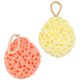 thumbnail image 5 of 2 piezas esponja de baño esponja de limpieza esponjas suaves en forma de panal bola de baño bola de ducha (amarillo y naranja), 5 of 5