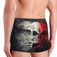 thumbnail image 4 of Bingfone Red And White Screaming Demon Skull Men's Underwear - Casual Stretch Boxer Briefs-Large, 4 of 7