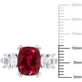 thumbnail image 2 of Everly Women's Created Sapphire and Ruby 10K White Gold Engagement Ring, 2 of 7