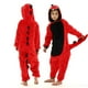 thumbnail image 2 of Pijama de dinosaurio Kigurumi para bebé y niño, ropa de franela con dibujos de animales rojos, unicornio, Invierno, 2 of 4