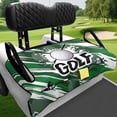 thumbnail image 3 of Bulopur Golf Seat Covers for Cart Soft Golf Cart Seat Towel Blanket with 4 Front Pockets& Nonskid Bottom Suitable for EZGO, Yamaha, Club Car Gift for Friends, 3 of 8