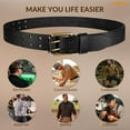 thumbnail image 6 of WHIPPY Men's Genuine Leather Belt for Jeans Double Prong Leather Work Belts for Men Gift, 6 of 6