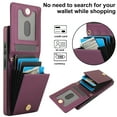 thumbnail image 5 of Crossbody Wallet Case for Samsung Galaxy S25 Ultra, RFID Blocking Protective Purse Case Cover with Card Holder Kickstand Shoulder Strap Lanyard Magnetic Closure for Samsung Galaxy S25 Ultra,Darkpurple, 5 of 8