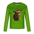 thumbnail image 3 of Blusas y camisas de manga larga con cuello redondo para hombre Blusa de manga larga con cuello redondo y estampado navideño para hombre Blusa de poliéster para hombre, 3 of 3
