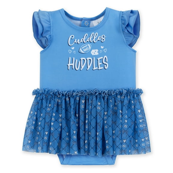 Girls Infant ZooZatz Carolina Blue North Carolina Tar Heels Onesie Dress