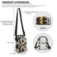 thumbnail image 6 of HELLHERO Cat Pattern with Zipper Adjustable Crossbody Bag Sling Bag with Double Zipper for Women Crossbody Bag, 6 of 7