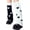 Black White, variant on Women's Star Print Knitted Reversible Leg Warmer Y2K Socks