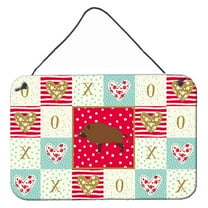 Carolines Treasures CK5363DS812 8 x 12 in. Wild Boar Pig Love Wall or Door Hanging Prints