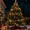 thumbnail image 6 of DAMAI 15 Pcs Flocked Christmas Balls Plastic Christmas Tree Ornaments, Velvet Christmas Decorations Hanging Balls with Metal Buckle, Xmas Tree Ornaments Balls Party Decorations(Black), 6 of 7