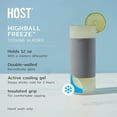 thumbnail image 3 of Host FREEZE Highball Glasses, Cocktail Drinking Glasses, 12oz Set of 2 Gray, 3 of 10