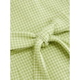 thumbnail image 6 of Women's Gingham Button Front A Line Mini Dress Ninety Eight % Polyester and Two % Spandex for Comfort Effortless Fit, 6 of 7