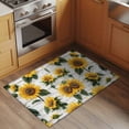 thumbnail image 2 of Summer Sunflower Area&nbsp;Rug 2x3ft Watercolor Flowers White Wood Grain Non-Slip&nbsp;Washable Square&nbsp;Rugs Soft Felt Indoor Floor Mat for Bedroom Kitchen Living Room Bathroom, 2 of 9