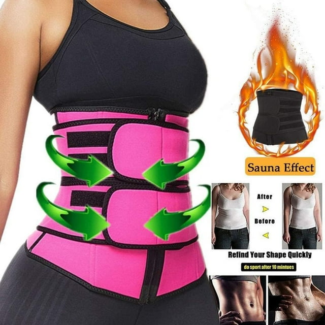 Women's Postpartum Belt, Tummy Tuck Compression Wrap Waist Trainer (BU,XL)