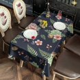 thumbnail image 2 of Pioneer Flower Floral Print Pattern Rectangle Tablecloth 60"x120", Waterproof Polyester Table Cloth, Wipeable Spillproof for Dining Camping Indoor Outdoor, 2 of 6