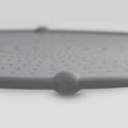 thumbnail image 3 of ExcelSteel - 13" Silicone Splatter Screen w/ Non-slip Grip, Gray, 3 of 5
