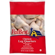 ValBest Chicken Leg Quarters, 20g Protein per 4oz Serving, 10.0 lb Bag