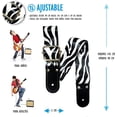 thumbnail image 2 of Correa para guitarra, Strap guitarra acústica, bajo eléctrico, guitarra eléctrica Kidam Safari cebra, 2 of 3