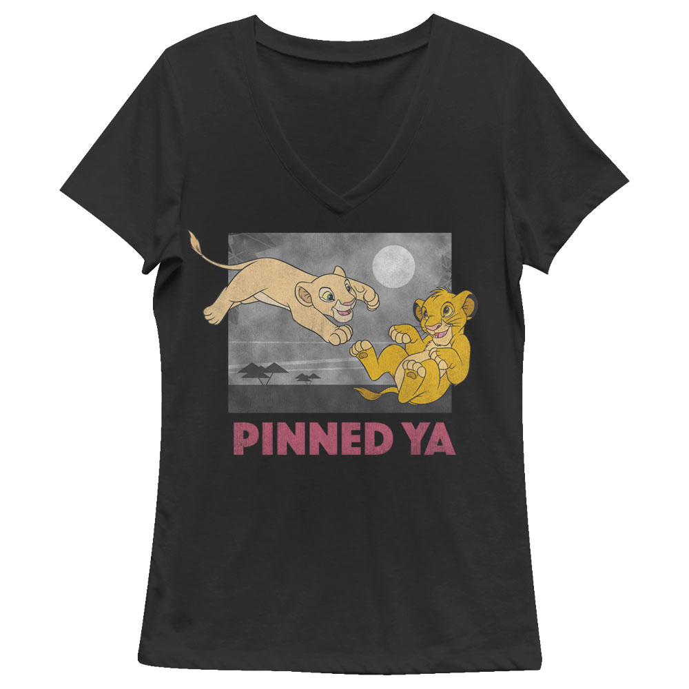 The Lion King Junior's Lion King Simba and Nala Pinned Ya V Neck