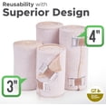 thumbnail image 3 of Premium Elastic Bandage Wraps (4" 2pack & 3" 2Pack) Metal Clip Fasteners - GT Latex Free Roll for Sprains & Injuries, 3 of 7