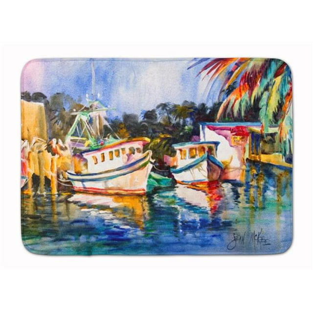 Carolines Treasures JMK1045RUG Fly Creek Fish Market Machine Washable Memory Foam Mat