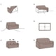 thumbnail image 5 of Manta de terciopelo grueso para sofá de 3 plazas con funda de almohada TUNC  Sencillez, 5 of 5