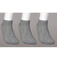 thumbnail image 2 of 12 Pack Ankle Socks Men Womens Size 10-13 Low Cut Crew Stretch Sport Grey School, 2 of 7