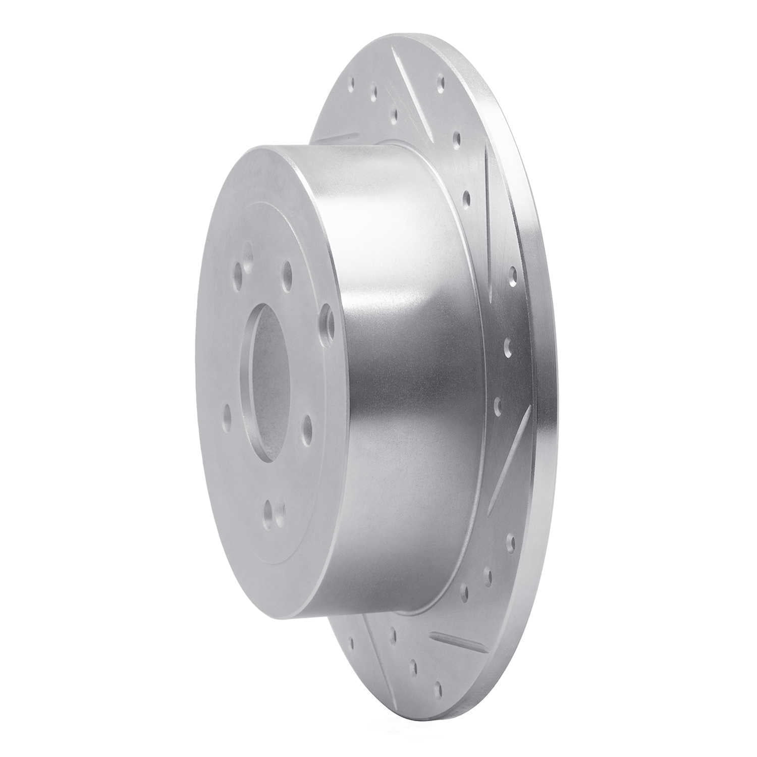 Dynamic Friction Company 631-03046R DFC Brake Rotor - Drilled And Slotted - Silver