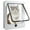 White, variant on Cat Flap Dog Flap 4-Way Facile Closure for Cats and Small Dogs, Install Easy with Telescopic Frame, Cat Flap Dog Door Cat Door Pet Flap 19 x 22 x 5.5 cm