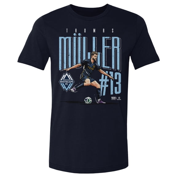 Men's 500 Level Thomas Muller Navy Vancouver Whitecaps FC Vintage T-Shirt