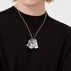 thumbnail image 2 of Mancuerna Collar Colgante Titanio Acero Inoxidable Fitness Gym Collar Peso Placa Barbell Mancuerna Collares Hombres Mujeres Cadena Colgante, 2 of 6