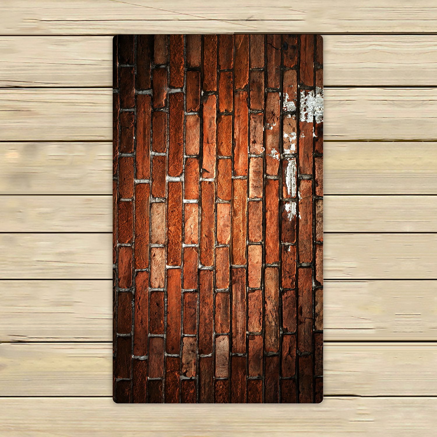 PHFZK Vintage Red Brick Hand Towel Bath Bathroom Shower Towels Beach