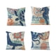 thumbnail image 1 of Injueey 4 unids/set juego de fundas de almohada de animales marinos funda de cojín multifuncional para una amplia aplicación hecha Decoración del hogar estilo 1, 1 of 6