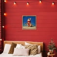 thumbnail image 3 of Stupell Industries Contemporary First Snow Bunny & Skis Gold Floating Frame Canvas Art, 18 x 18, by Lucia Heffernan, 3 of 7