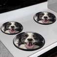thumbnail image 2 of Bahomeck Electric Stove Burner Covers Set Of 4,Happy Border Collie Metal Gas Stove Burner Covers,Protecting Gas Stoves,8 Inch And 10 Inch, 2 of 2